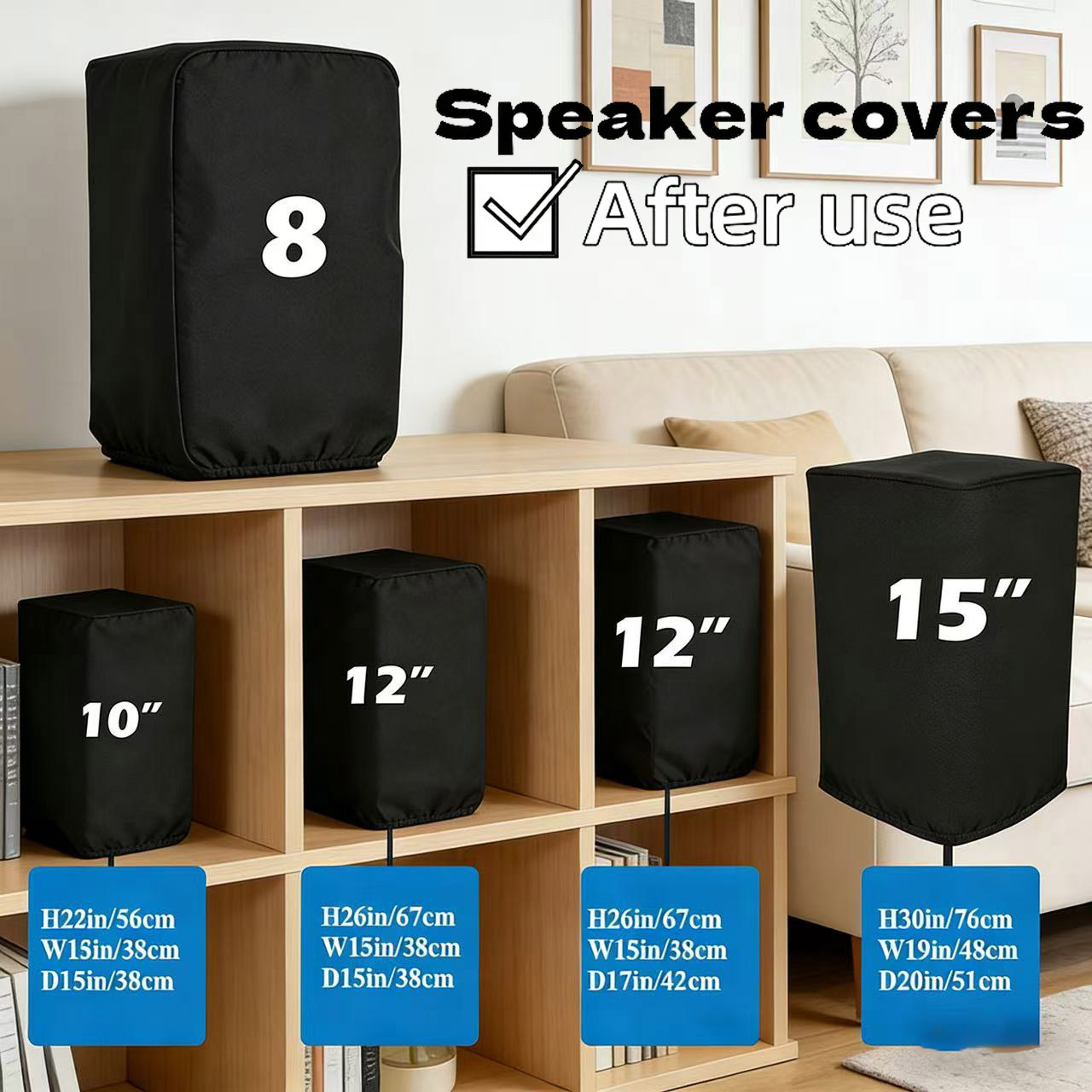 Home Cinema Speaker System - Housses de protection pour enceintes en
