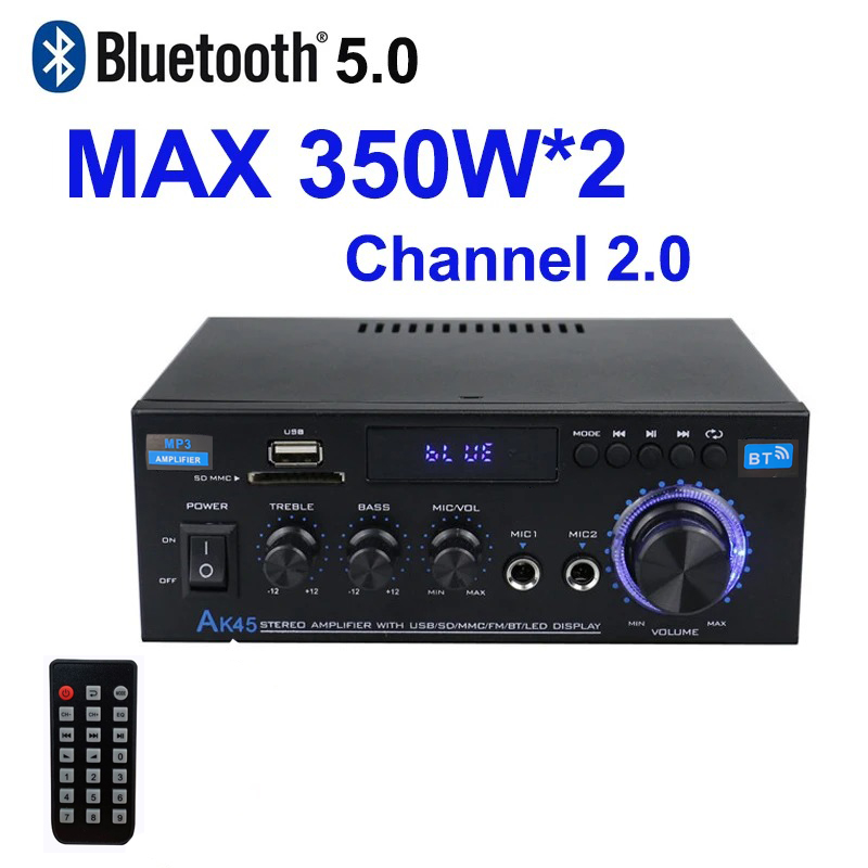 Home Cinema Sound System - AK45 HiFi amplificateur Audio numérique Bluetooth