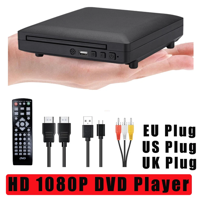 Home Cinema Avec Lecteur Dvd - Lecteur DVD HD 1080p avec câbles