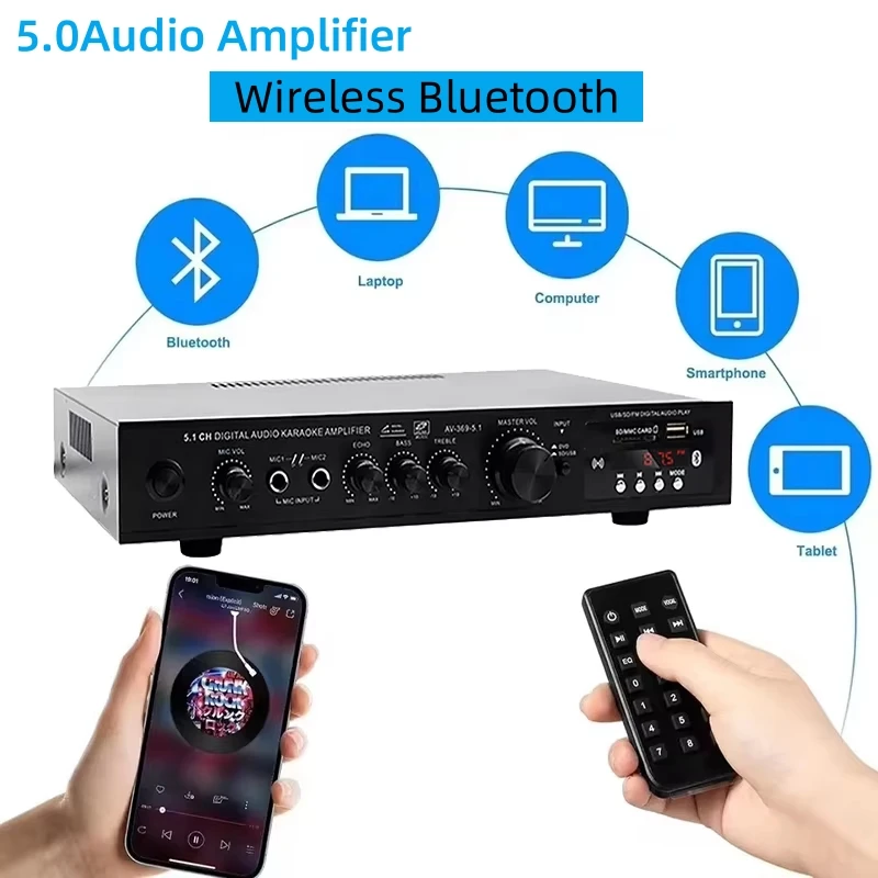 Home Cinema Speaker System - AV-369BT Bluetooth 5.1 haut-parleur de son