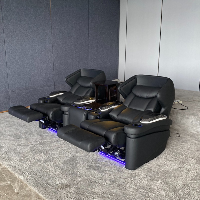 Home Cinema Recliner Chairs - Canapé de cinéma moderne, fauteuil inclinable