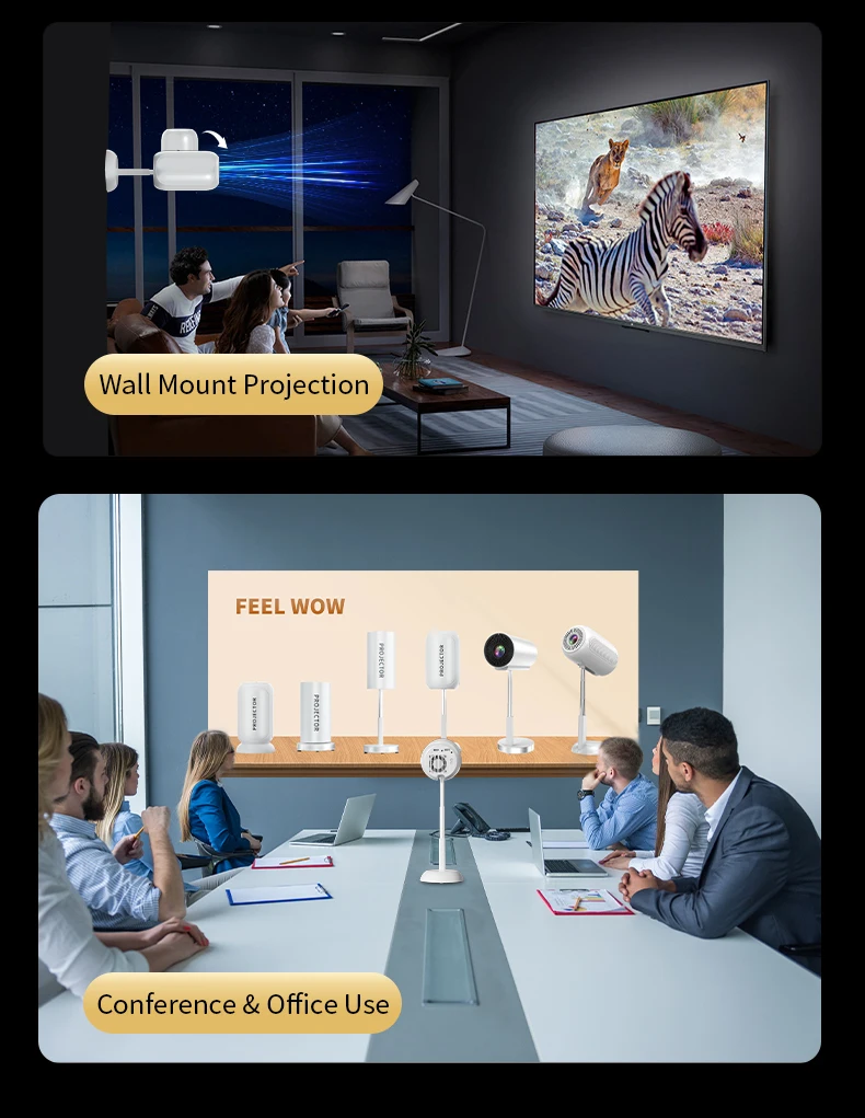 Home Cinema Gaming - Mini projecteur 2026 TS-6 4K pour
