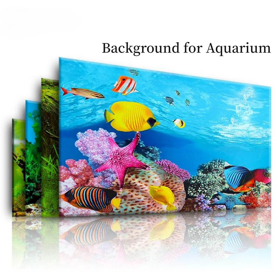 Home Cinema Decor - Autocollant 3D de Fond d'Aquarium, Affiche