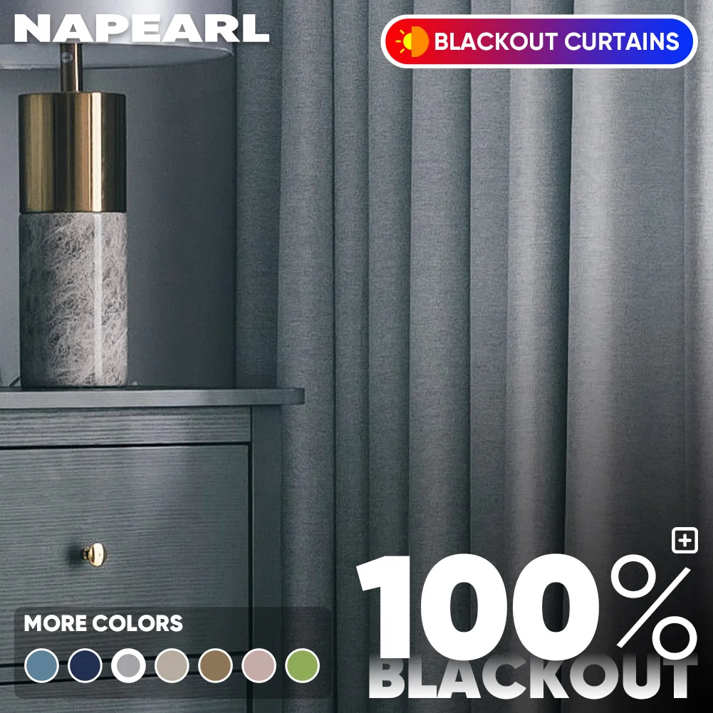 Blackout Curtain Thick - 100% rideaux occultants fenêtre pour salon
