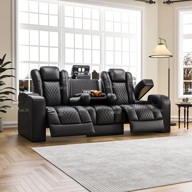 Home Cinema Recliner Chairs - Canapé de cinéma électrique 3 places