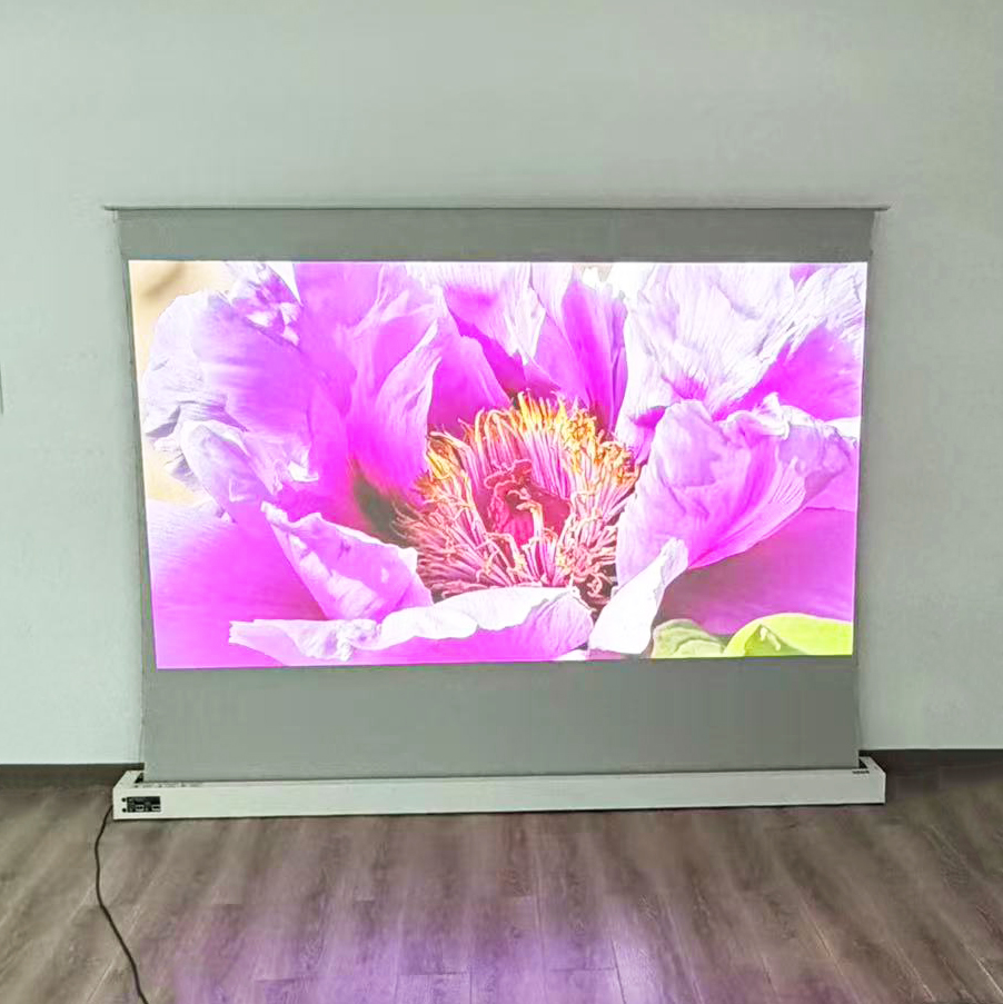 Home Cinema Focal - Écran de projection motorisé rétractable blanc