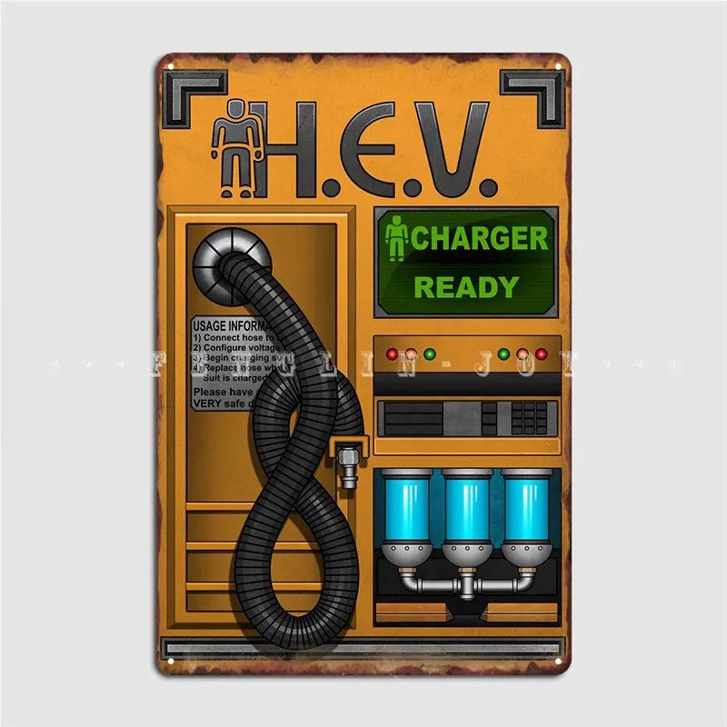 Home Cinema Decor - Panneau métallique avec chargeur Half Life