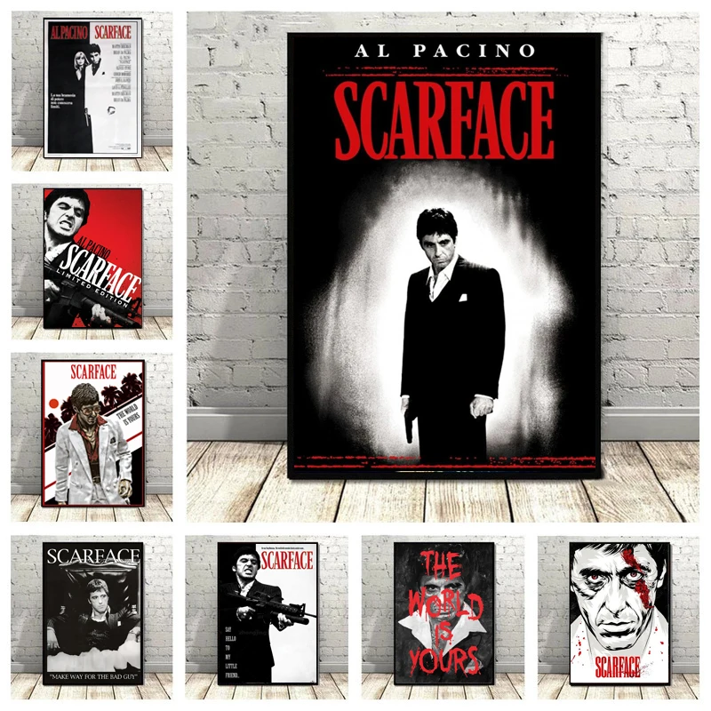 Home Cinema Decor - Affiche d'art de film gangster Al