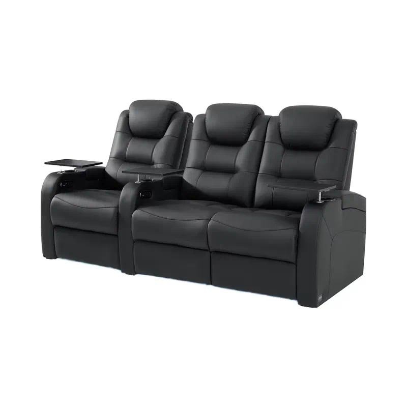 Canapé inclinable 3 places gri - Home Cinema Gaming avis et prix