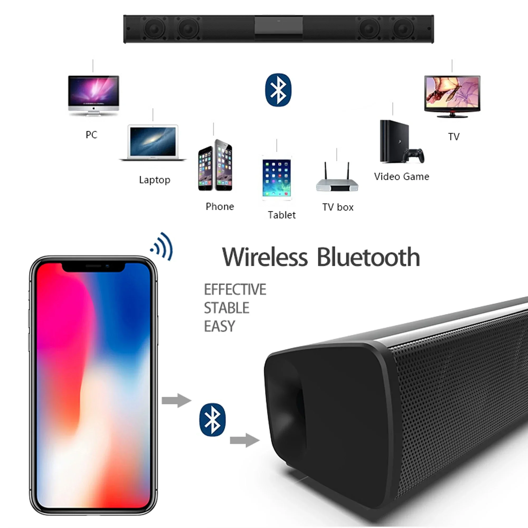Haut-parleur Bluetooth 5.3 40W - Home Cinema Rack avis et prix