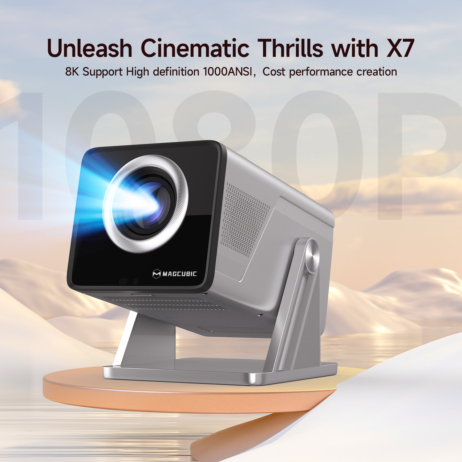 Projecteur Magcubic 8K HD 1080 - Home Cinema Rack avis et prix
