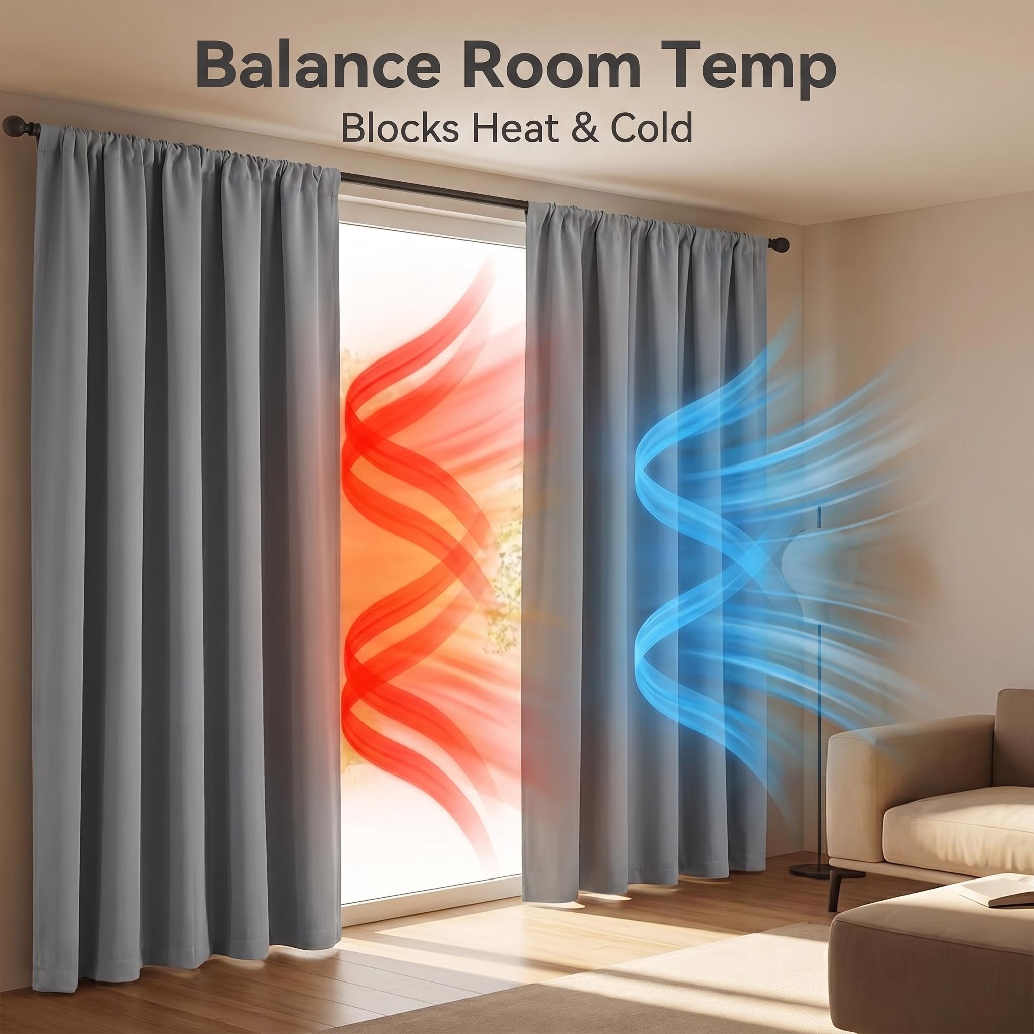 Rideaux occultants 100 %, doub - Blackout Curtain Thick avis et prix