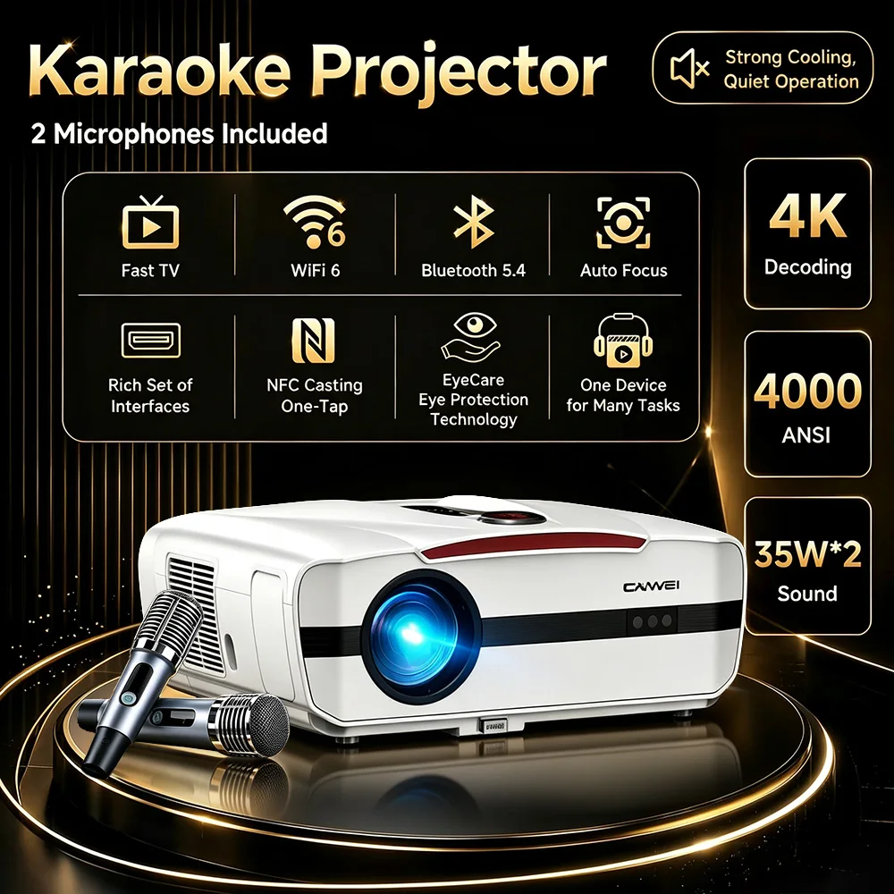 Projecteur 4K 4000ANSI pour ka - Home Cinema Karaoke Projector avis et prix