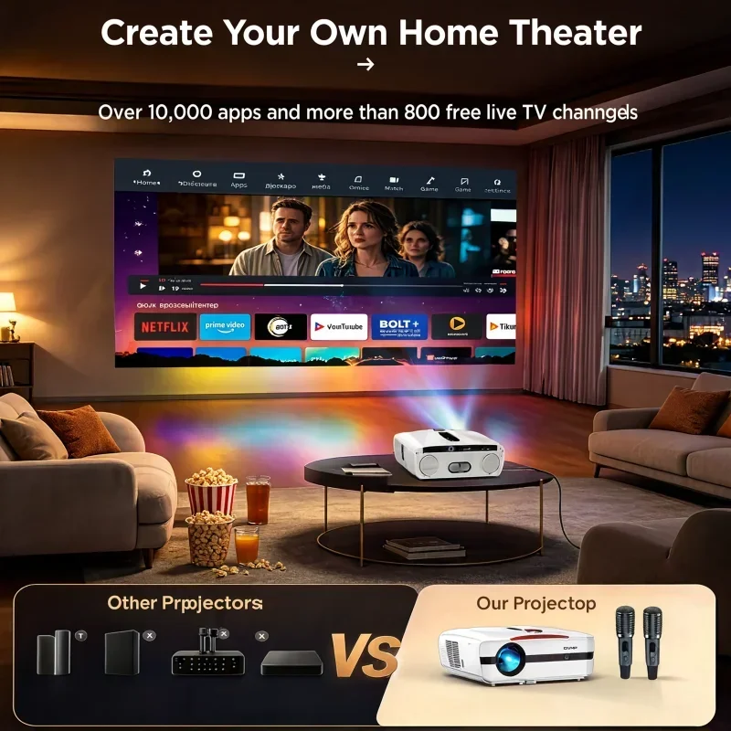 Projecteur 4K 4000ANSI pour ka - Home Cinema Karaoke Projector avis et prix
