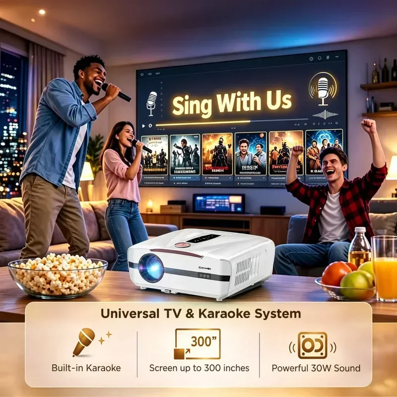 Projecteur 4K 4000ANSI pour ka - Home Cinema Karaoke Projector avis et prix
