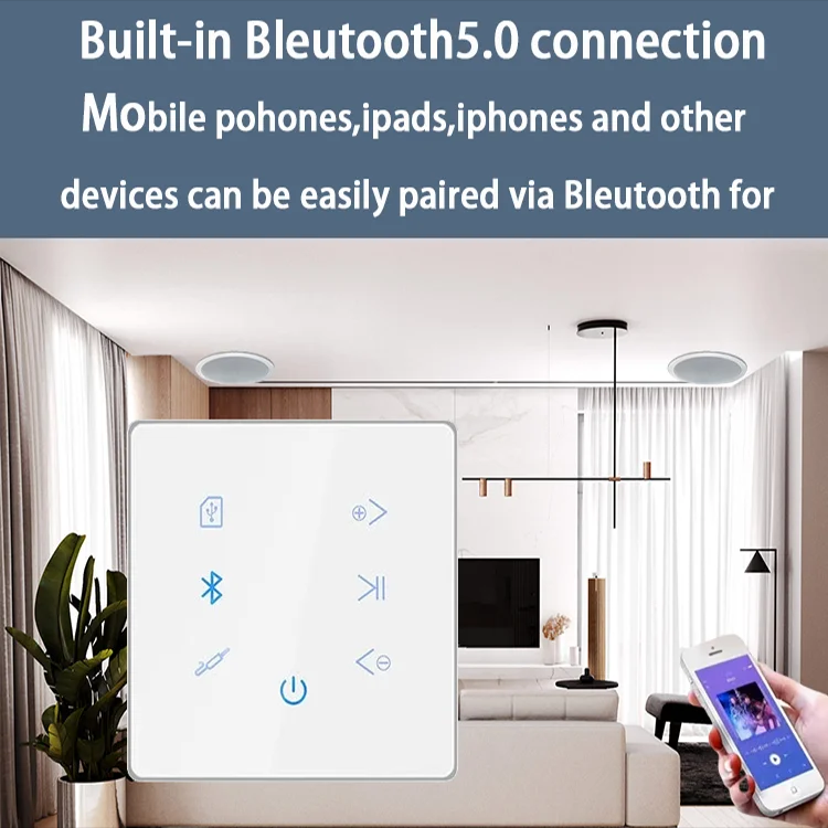 Amplificateur mural Bluetooth, - Home Cinema Restaurant avis et prix