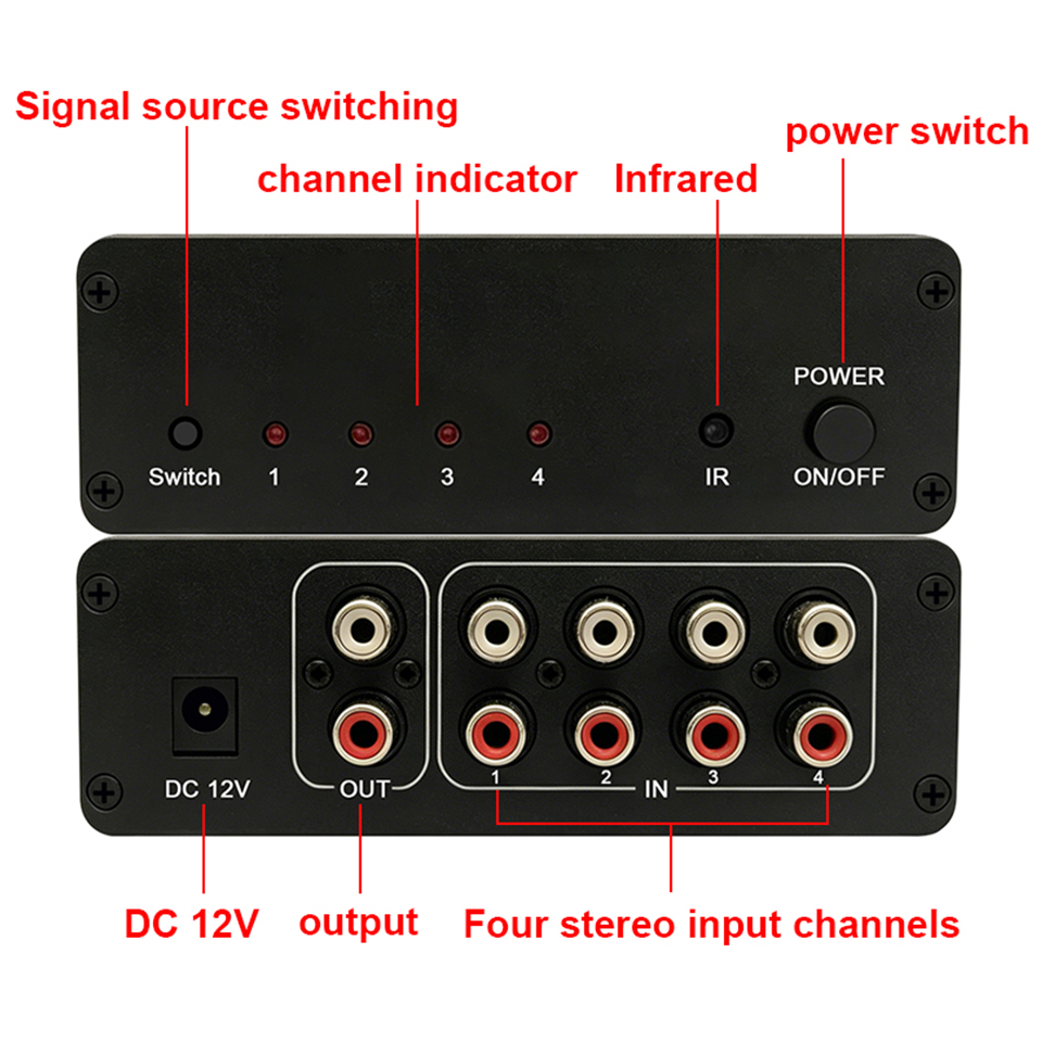 Commutateur audio stéréo IR 4  - Home Cinema Sound System avis et prix