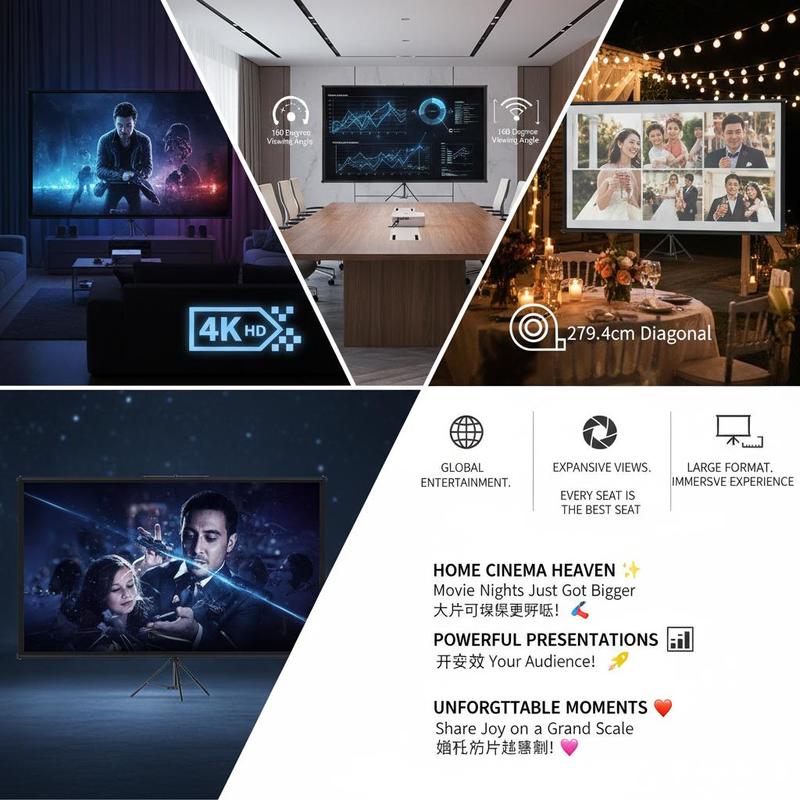 Écran de projection portable 1 - Home Cinema Gaming avis et prix