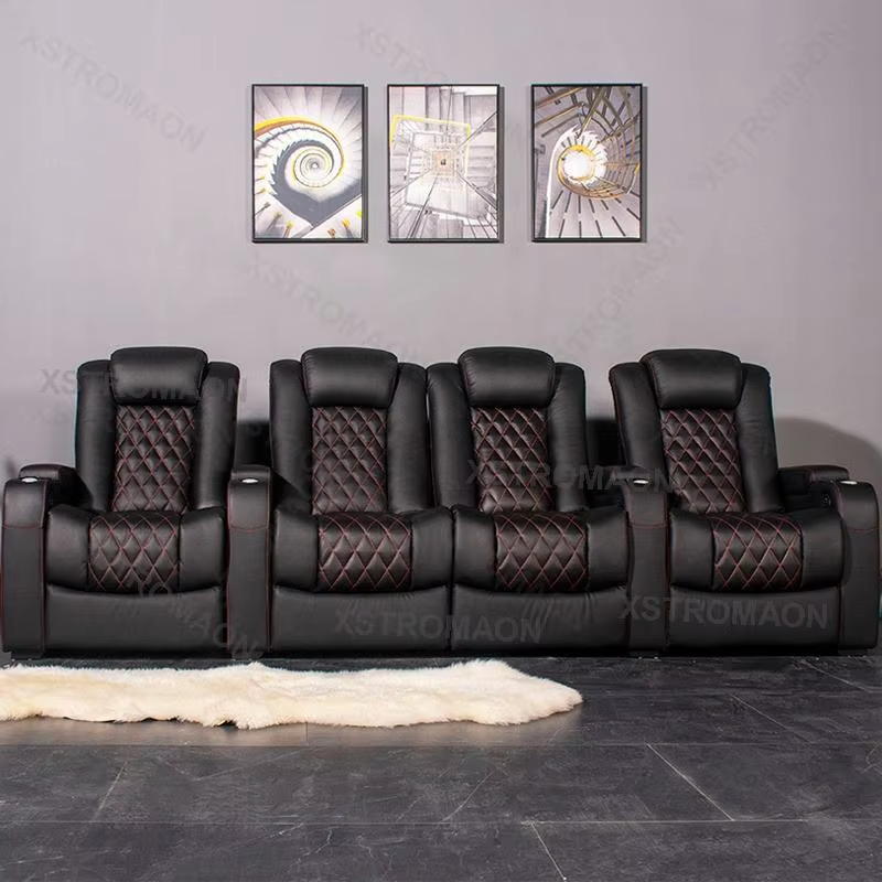 Canapé en cuir italien pour Ho - Home Cinema Recliner Chairs avis et prix