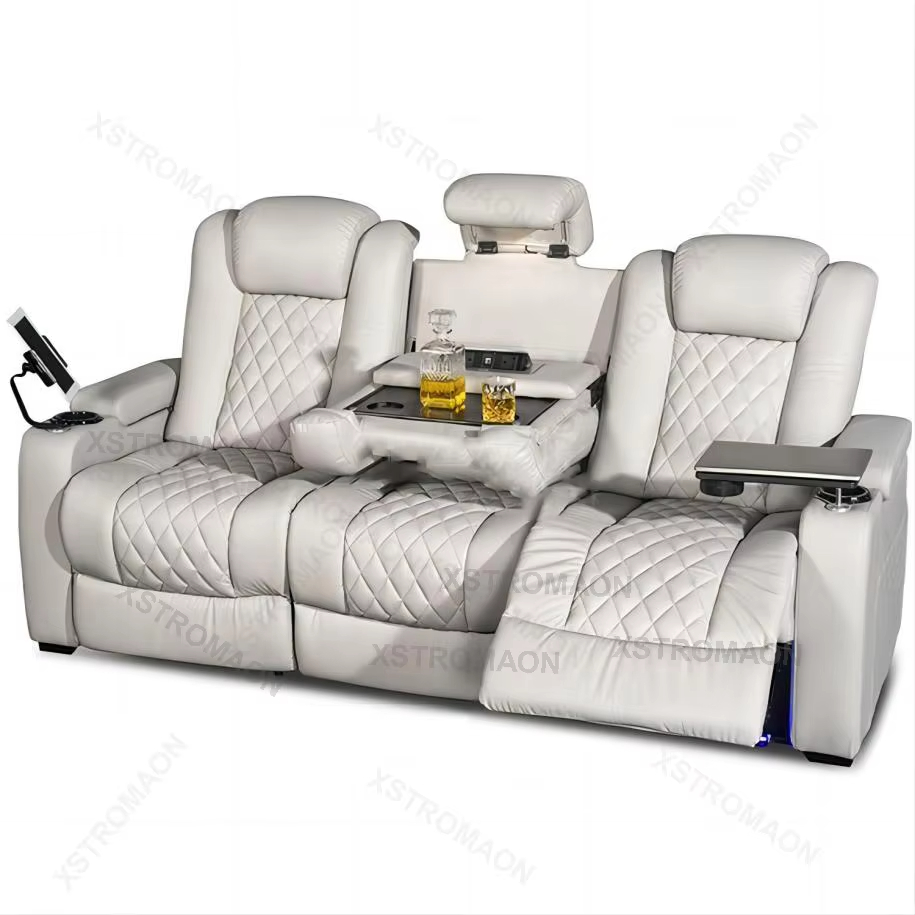 Canapé en cuir italien pour Ho - Home Cinema Recliner Chairs avis et prix