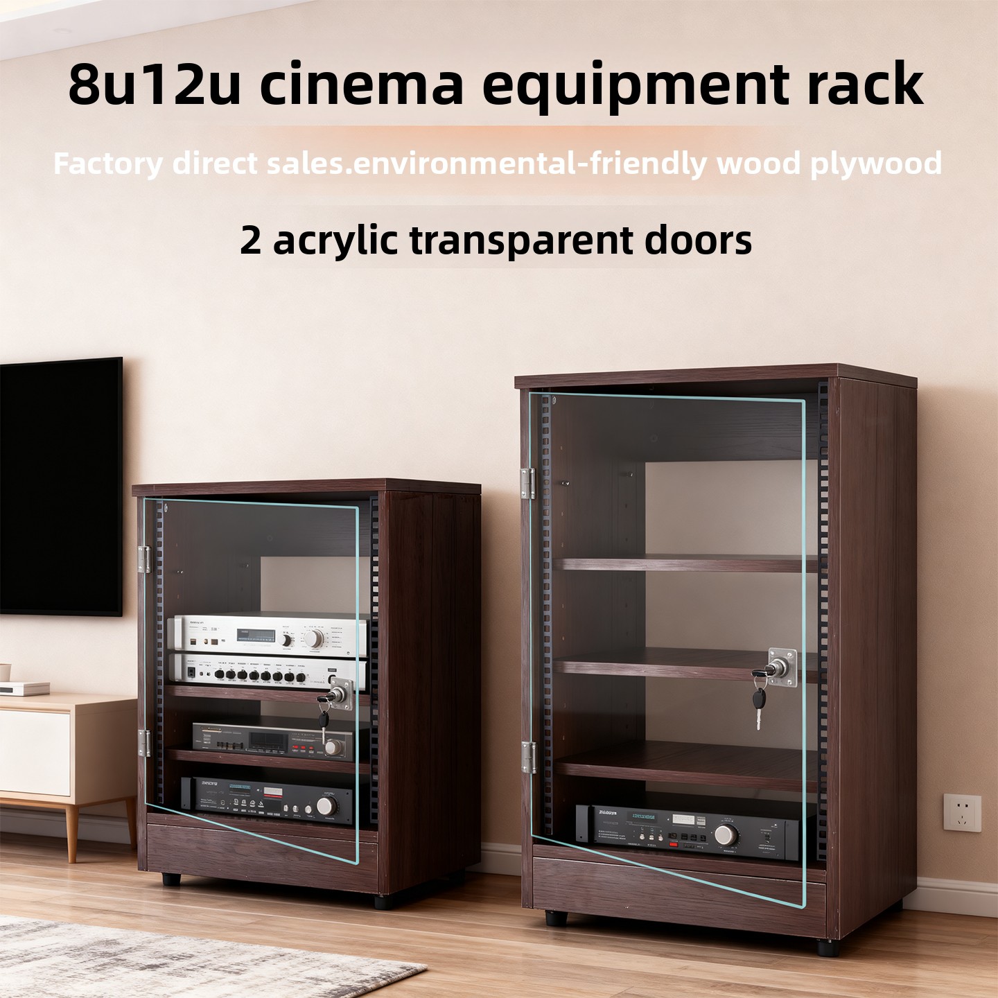 Armoire d'amplification 8U - 1 - Home Cinema Rack avis et prix